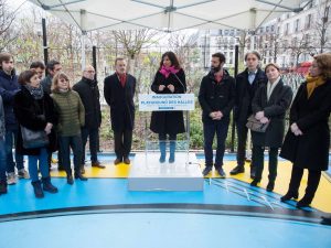 Inauguration du playground des Halles Paris