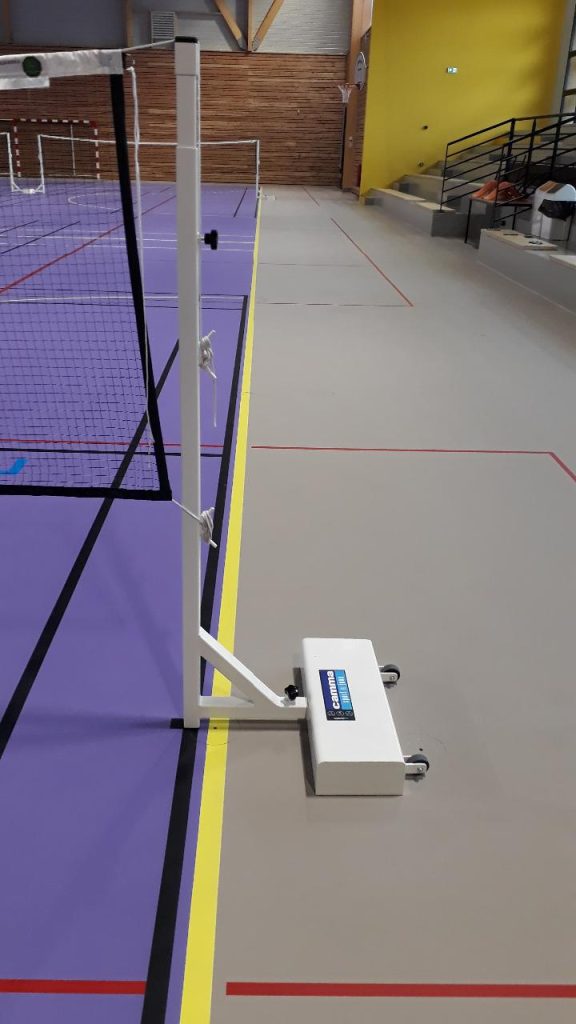 Poteaux de Badminton mobiles à hauteur réglable