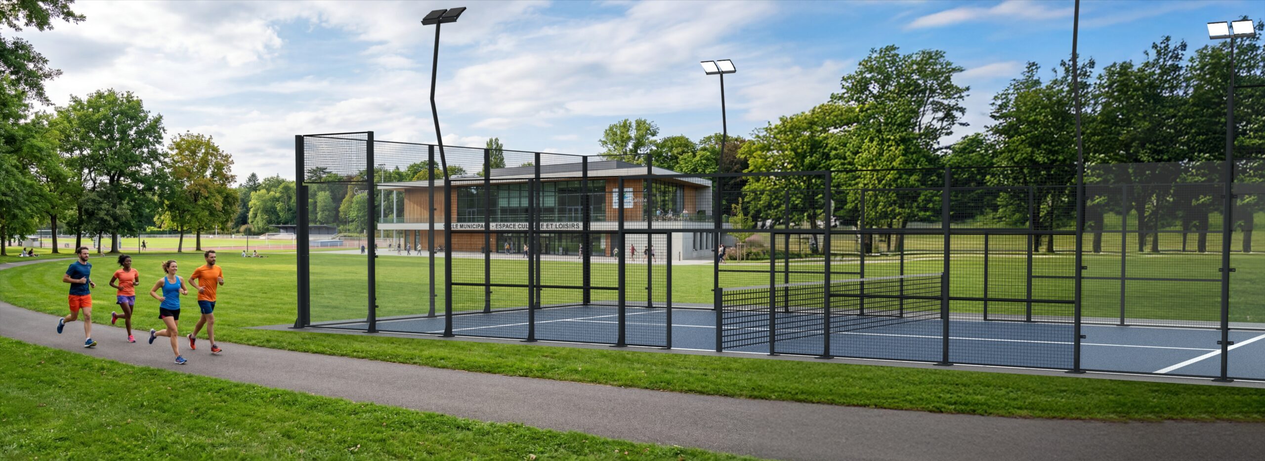 Terrain de padel extérieur