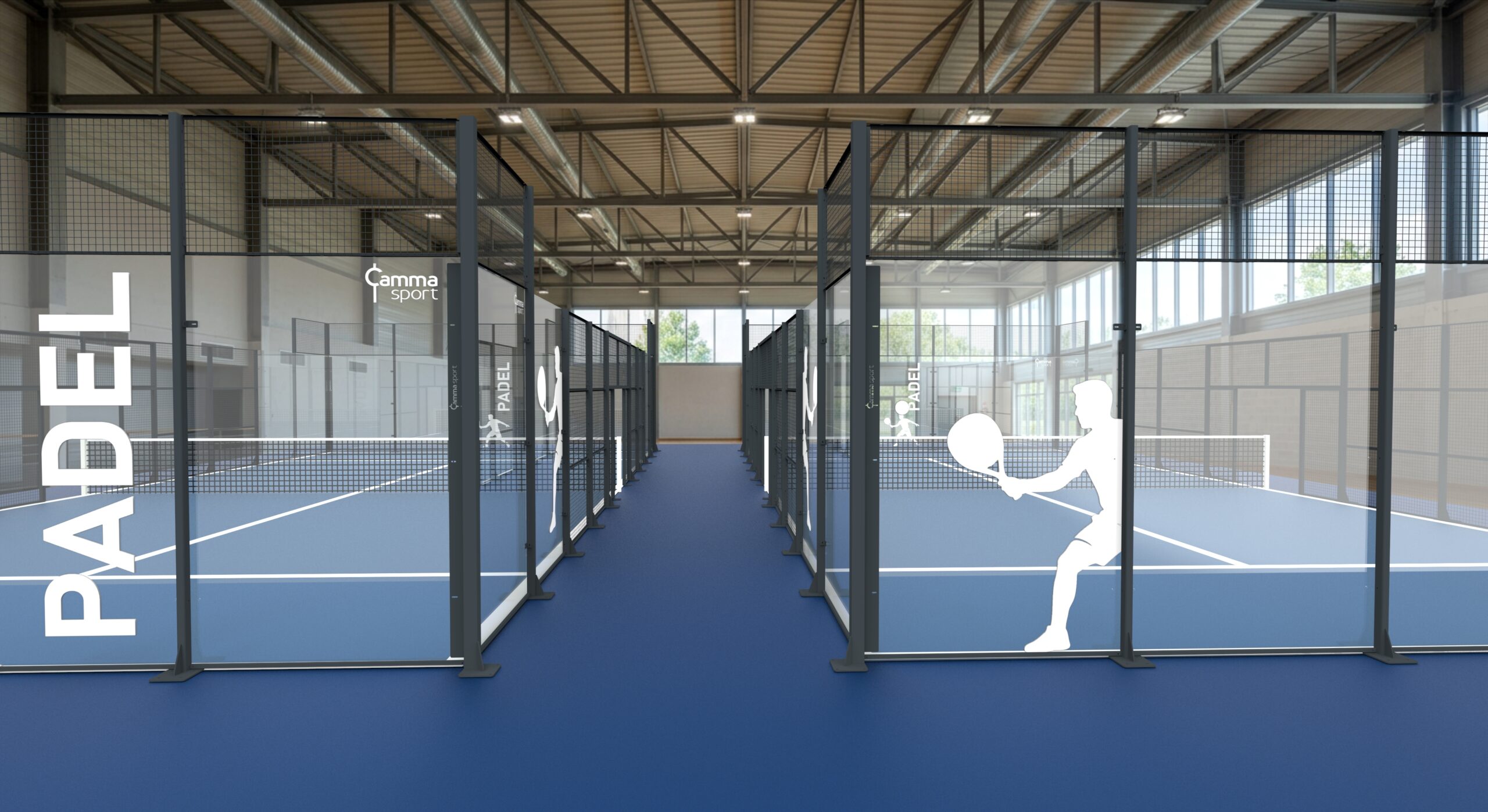 Terrain de padel intérieur CAMMA Sport